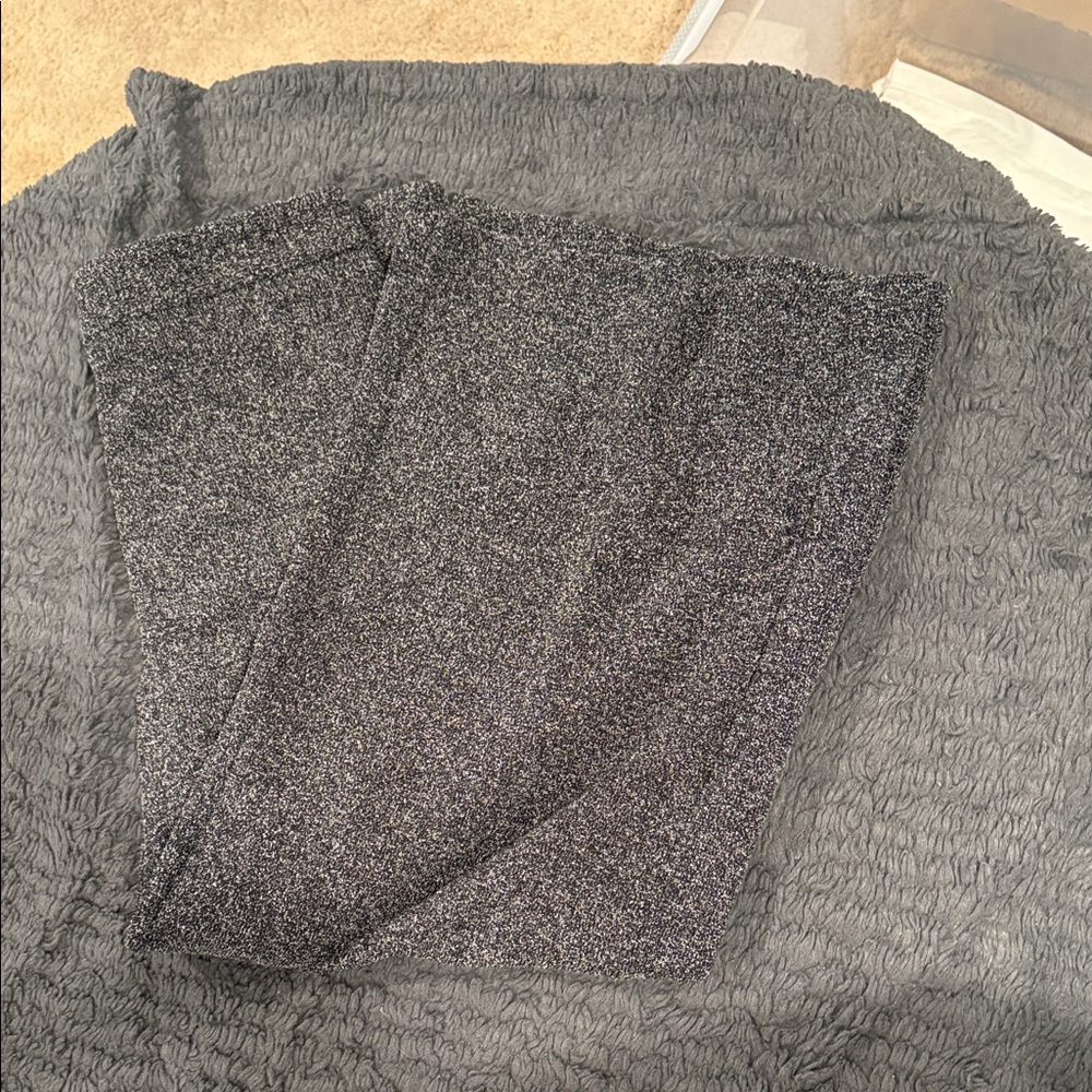 Gray Textured Pants